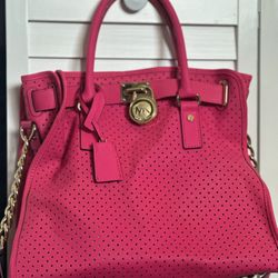 Michael Kors Hot Pink/spring Large Bag