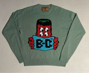 Brain Dead Knitwear Readers Sweater Mallard Size Small