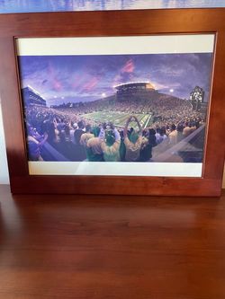 Oregon Ducks framed print Autzen Stadium