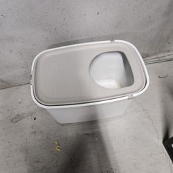 Frisco Top Entry Cat Litter Box, Extra Large, Gray, 