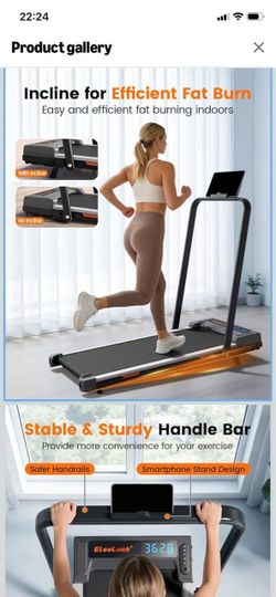 Walking Pad Treadmill for Home, Walking Pad with Incline and Handle Bar Sturdy Foldable Handles Under Desk Walking Pad for office with Remote, Quiet P