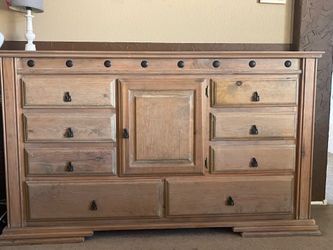 Large Rustic Dresser & Nightstand