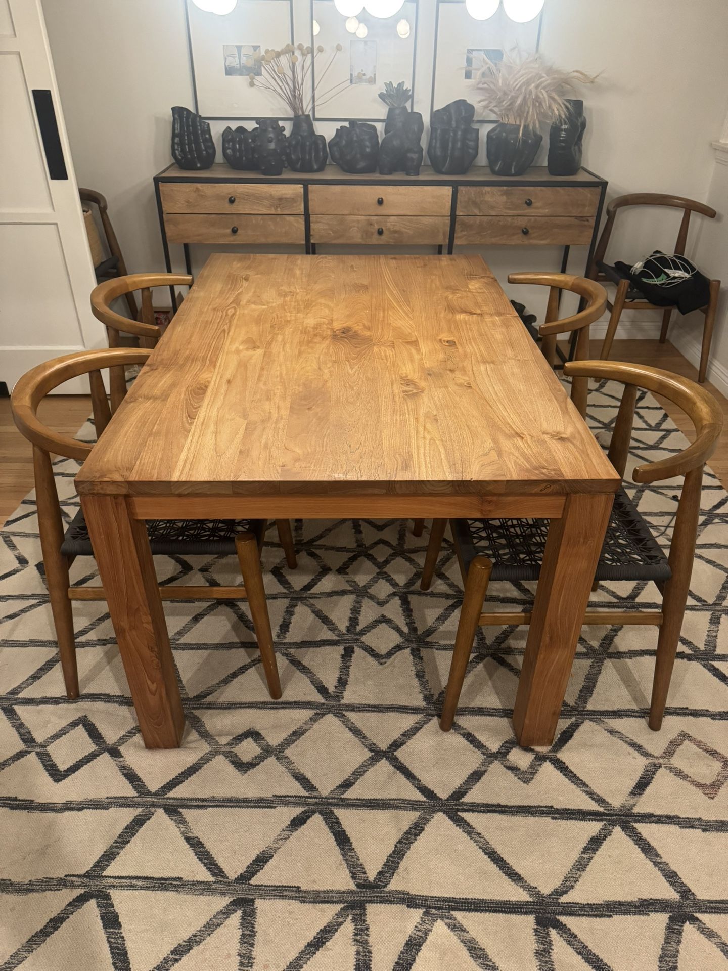 Solid Wood Dining Table (60”)