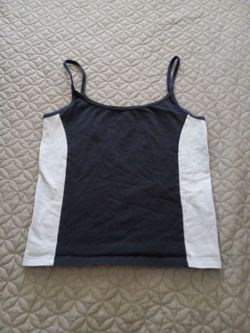 Navy & light blue tank top