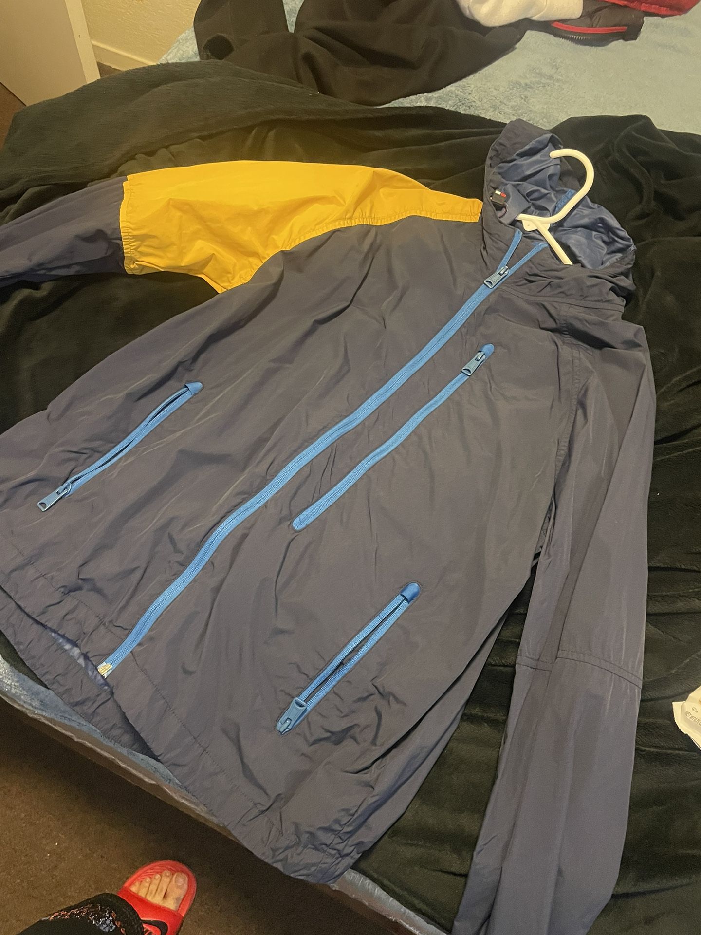 Tommy Hilfiger windbreaker Blue And Yellow Size S