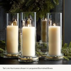 Set of 3 Candleholders and Candles from RH
