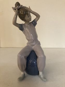 Lladro - Girl Sitting on Ball