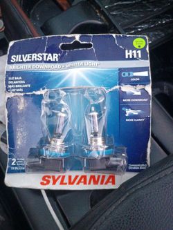 Brand new silver star H11 headlight bulbs
