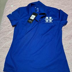 Nwt Womens Small Hillsboro Hawks Football Adidas Climalite Polo Shirt 
