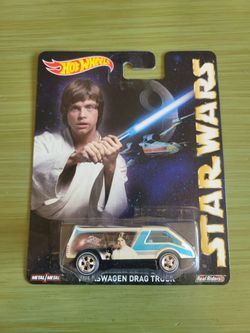 Rare ERROR Star Wars 2015 Hot Wheels Pop Culture Leia Car Luke Card VERY RARE