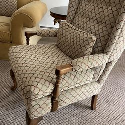 Set Of Two Wing Back Chairs
