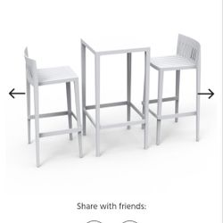 Vondom Chair Set For Back Yard Patio Pool Area 