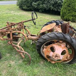 Lawn Ornament Vintage Farm Tractor Cultivator 