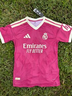 2026 Real Madrid pink kit player edition jersey