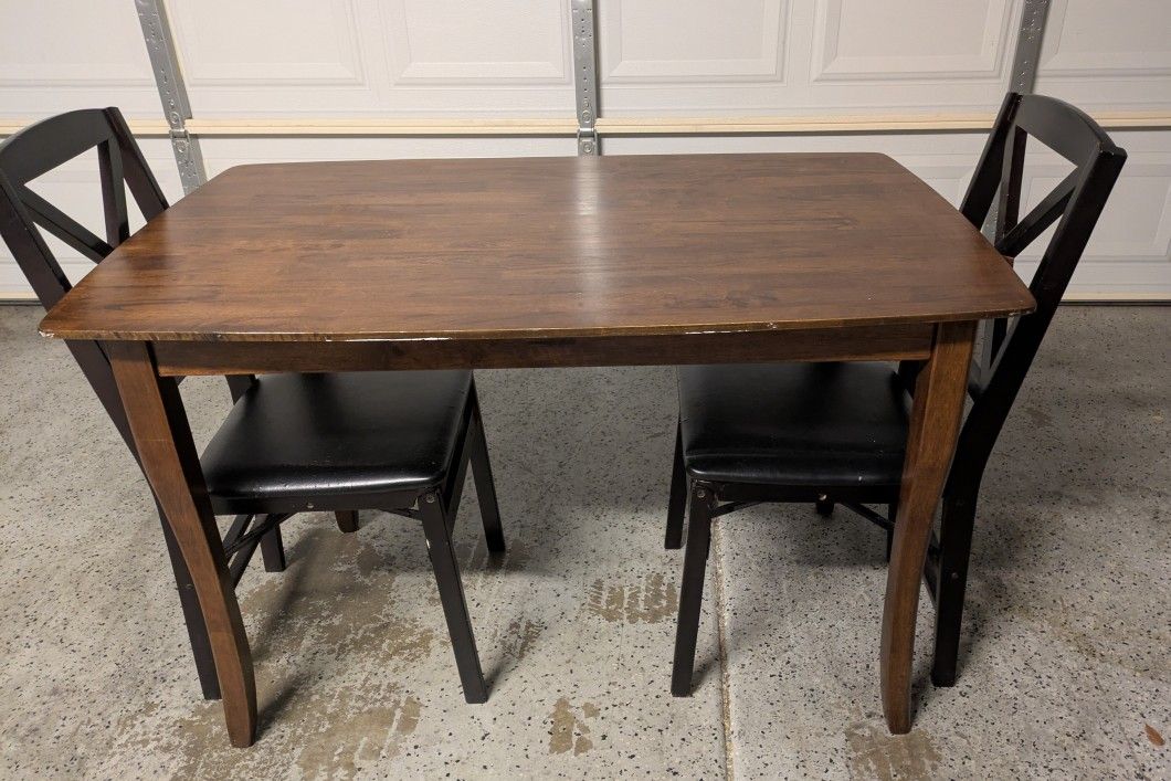 Solid Wood Breakfast Table With Chairs
