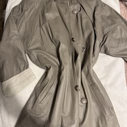 Women’s Leather Trench Coat