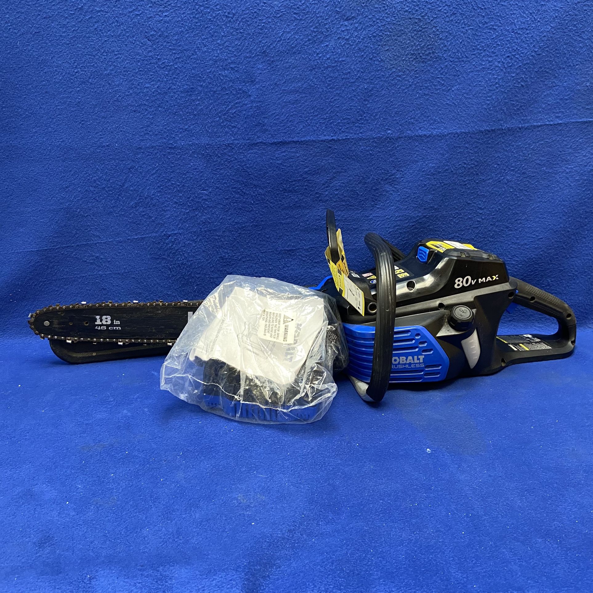 Kobalt KCS 180B 80 Volt 18” Battery Chainsaw W/Charger 11050050