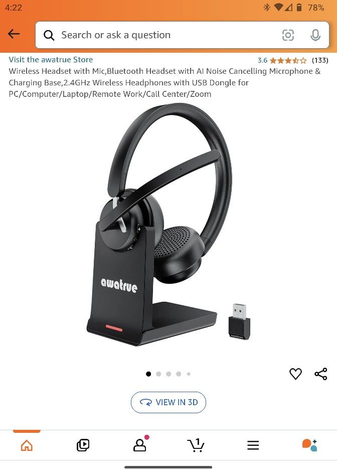 Wireless Headset Headphones