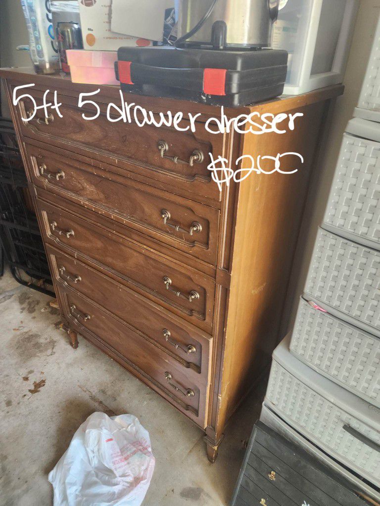 5ft 5 Drawer Dresser