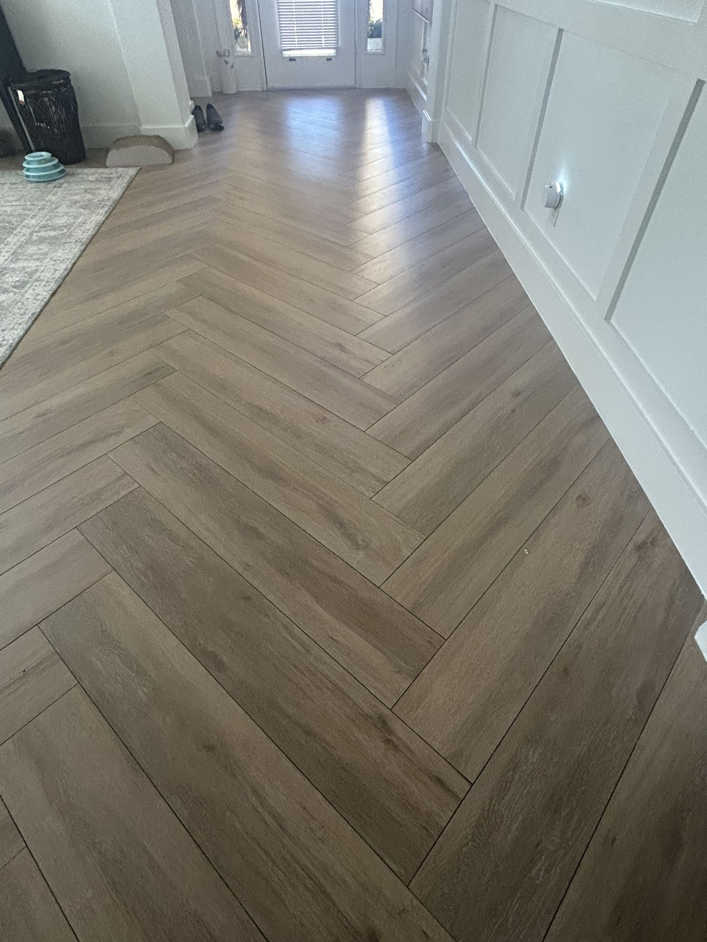 380 sq ft of 8x45” rectified wood look tile for sale