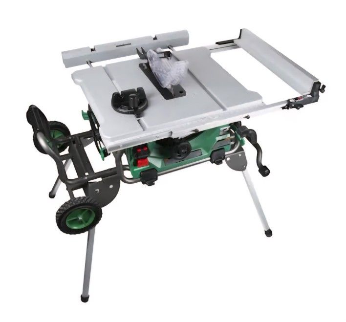 10 Inch Metabo HPT C10RJS Table Saw with Fold and Roll Stand