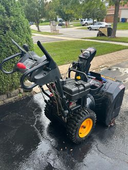 Poulan pro snow plow