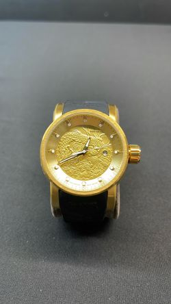 Invicta 12790 Mens S1 Rally Yakuza Automatic Gold-tone and Black Rubber Watch