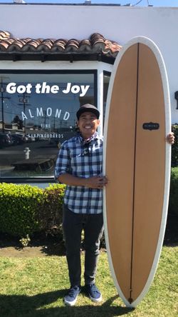 7’4” Almond Joy single fin surfboard NEAR MINT