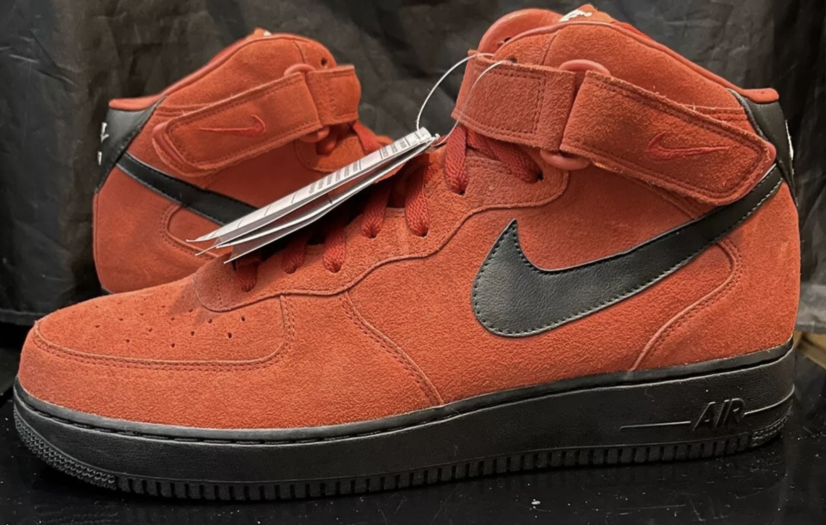 Nike Air Force 1 Sample Sz 12 Promo PE Red Suede rare lot Vintage OG