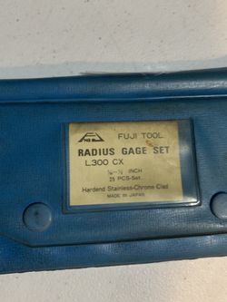 1/64 - 17/64 ; 9/32 - 1/2 Radius Gage Set