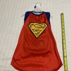 Nwt Small extra Superman pet dog cat Halloween costume cape dress hero dc comic