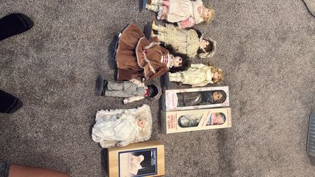 Vintage porcelain doll lot