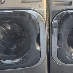 Lg Washer And Dryer Set Electric Jumbo Size 5.5cu 30-day Warranty 