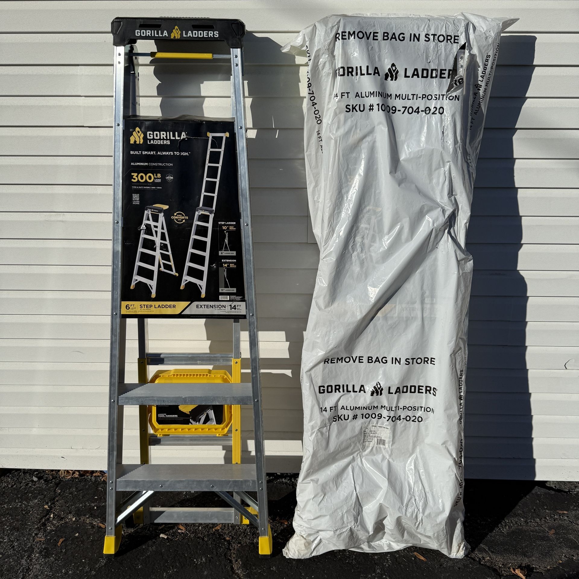 Gorilla ladders 14 ft. Reach Aluminum Extension Ladder