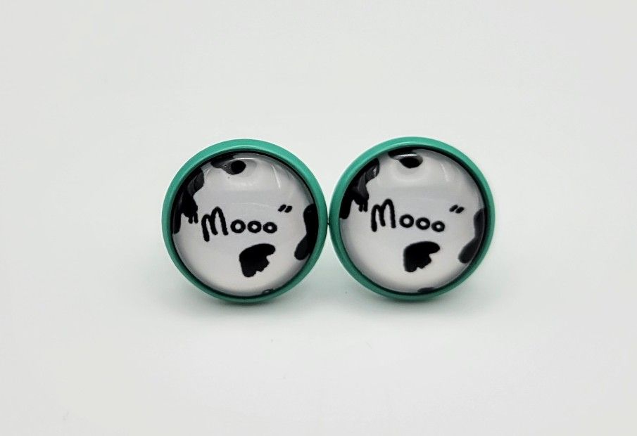 Cow Print Fashion Earrings