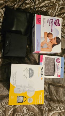 2 Medela Breast Pumps, new Nursing cover and pads