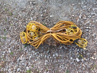 Lighted 100ft extension cord 10 lights