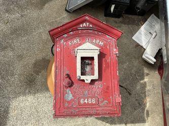 Fire box alarm