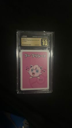 Jigglypuff graded pristine 10 old maid card
