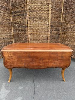 Mid Century Modern California Furniture Drop Leaf Coffee Table