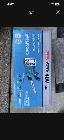 Makita Chainsaw 40v 18 Inch New