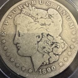 1890O Morgan Silver Dollar 