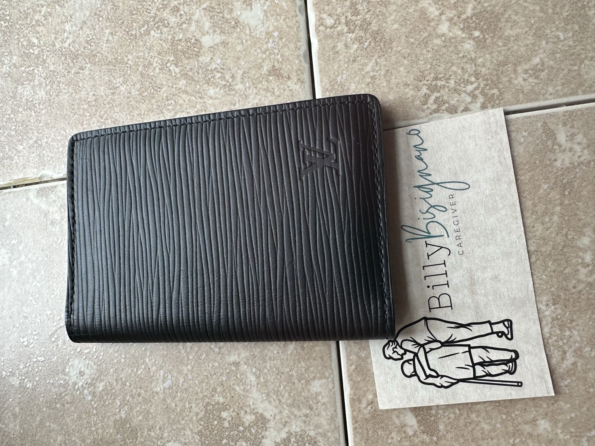 Louis Vuitton Pocket Organizer Epi LV Initials