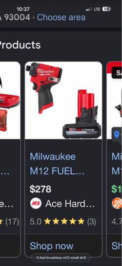 Milwaukee M12 FUEL Drill with Battery