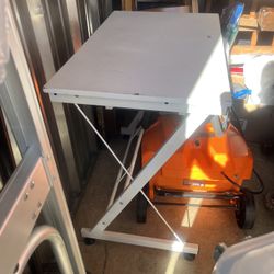 Wooden Desk With Metal Legs