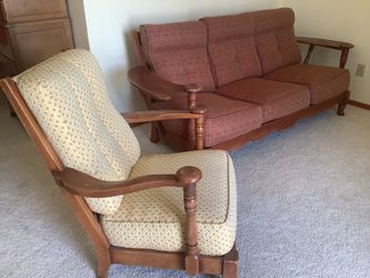 Mid century sofa and chair