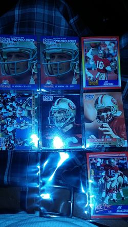 1990 Joe Montana 7 card lot