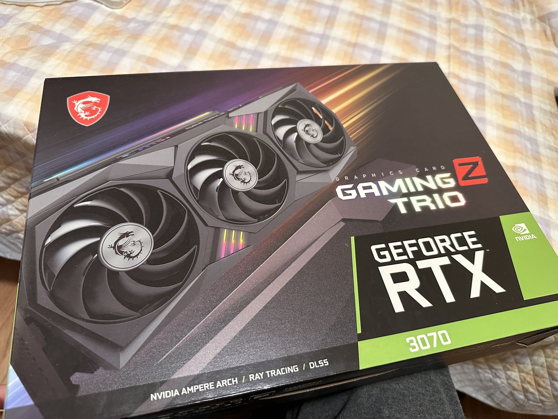 MSI Gaming GeForce RTX 3070 LHR 8GB GDRR6 256-Bit HDMI/DP Nvlink Torx Fan 4 RGB Ampere Architecture OC Graphics Card (RTX 3070 Gaming Z Trio 8G LHR)