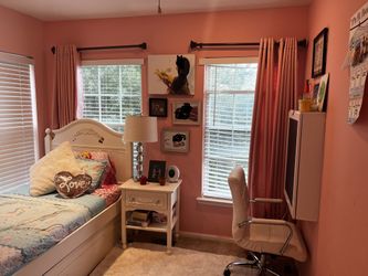 Pink Custom Made Curtains Set Of 2 Windows