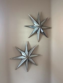 Mirrored starburst wall art